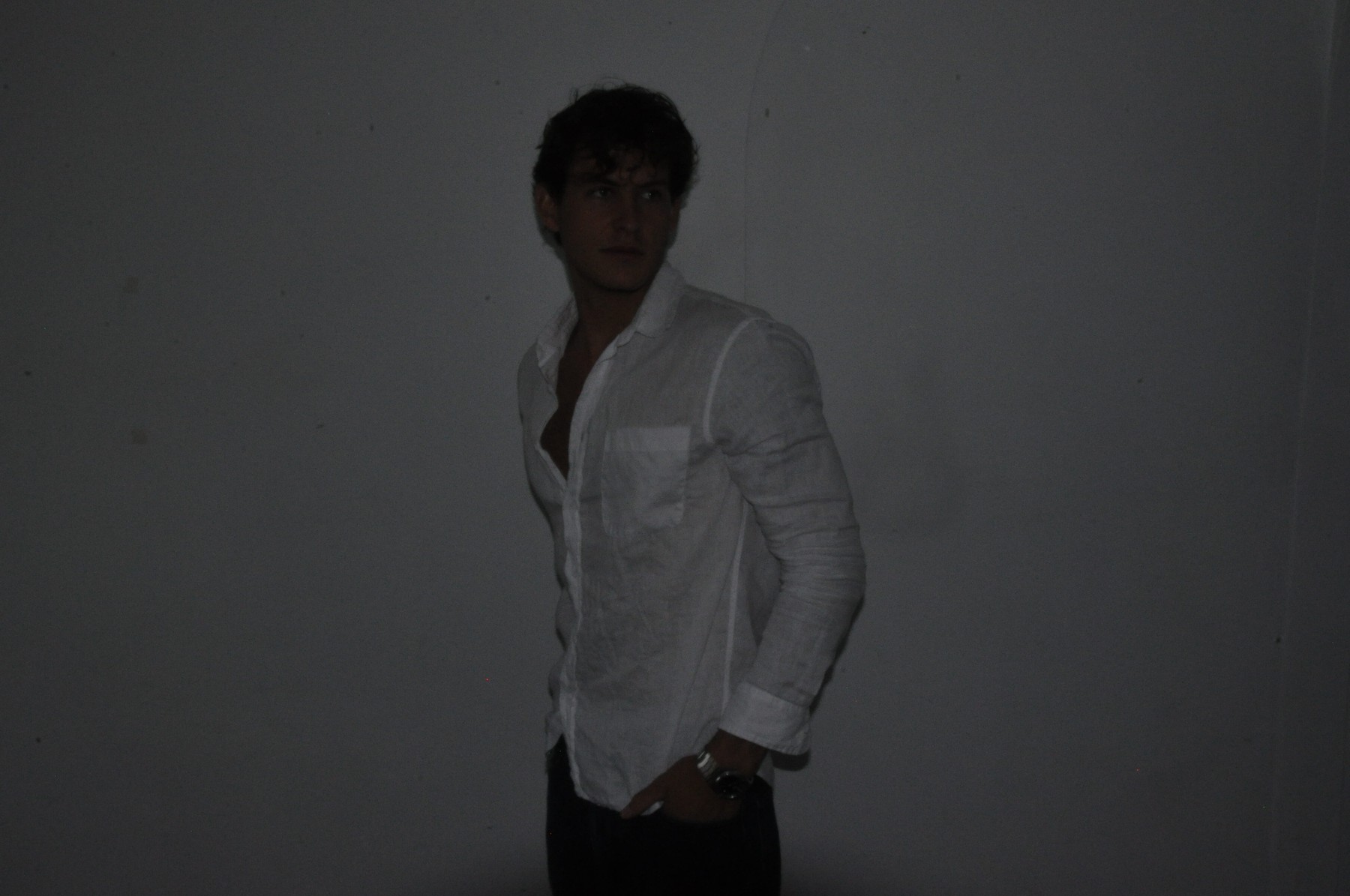 White Linen shirt — premium European linen menswear, second angle